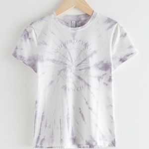 & Other Stories Organic Cotton T-Shirt - tie die